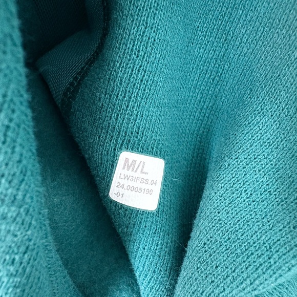 Lululemon Teal Scuba Oversized Funnel-Neck Half Zip - Picture 3 of 5